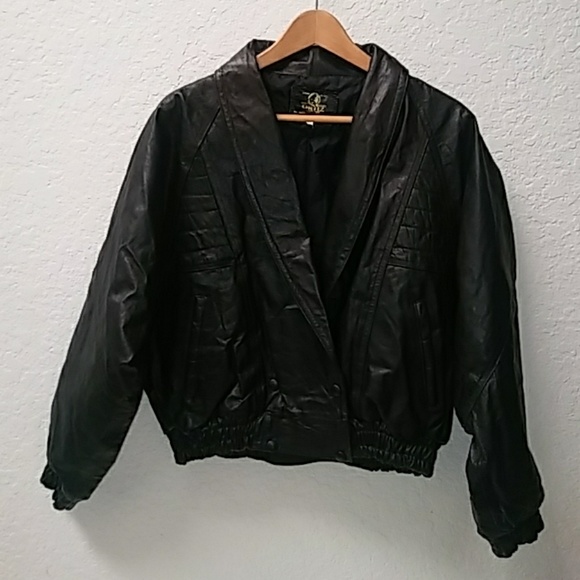 Ortiz Genuine Leather Bomber Jacket Size 38 - Picture 1 of 8